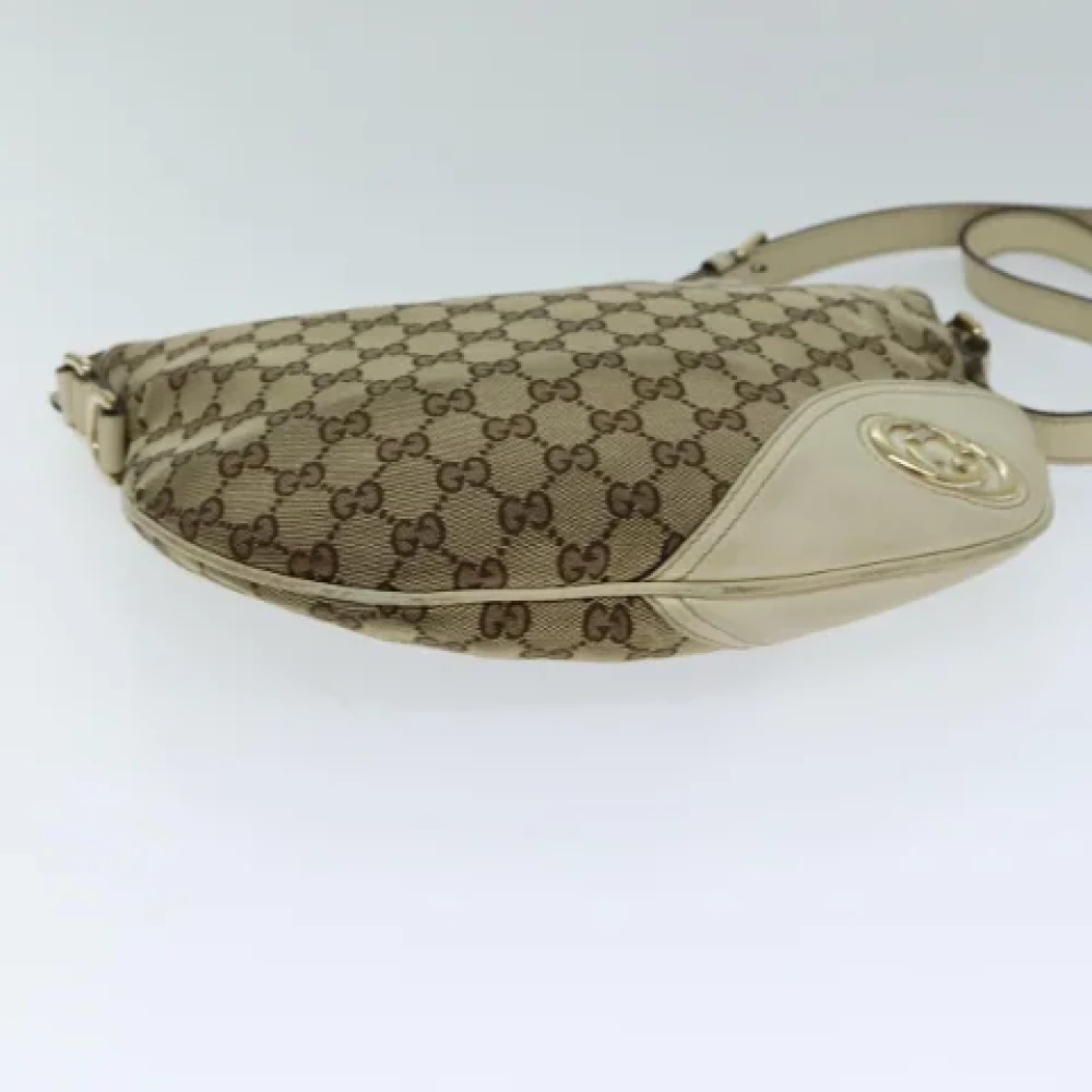 Gucci Vintage Pre-owned Canvas gucci-bags Beige Dames