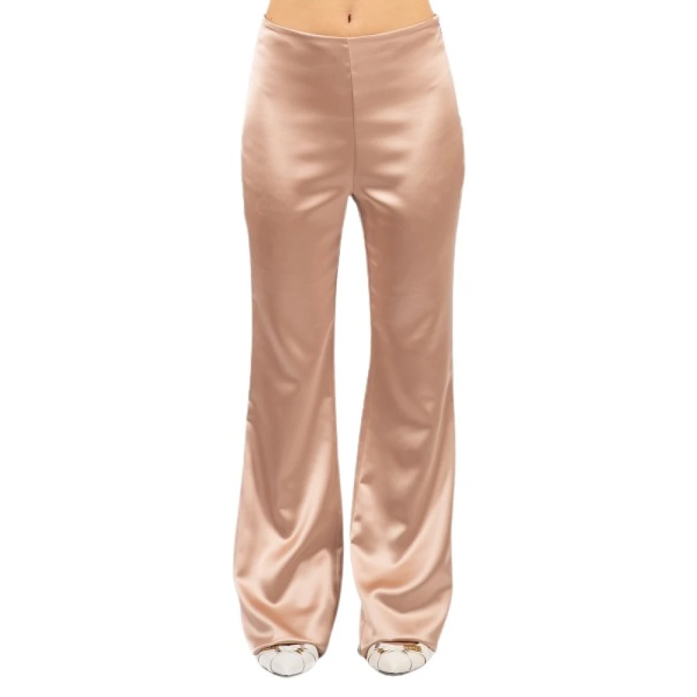 Pinko Women's Pink Pinolo Trousers - O - Wide Trousers - S - Trousers