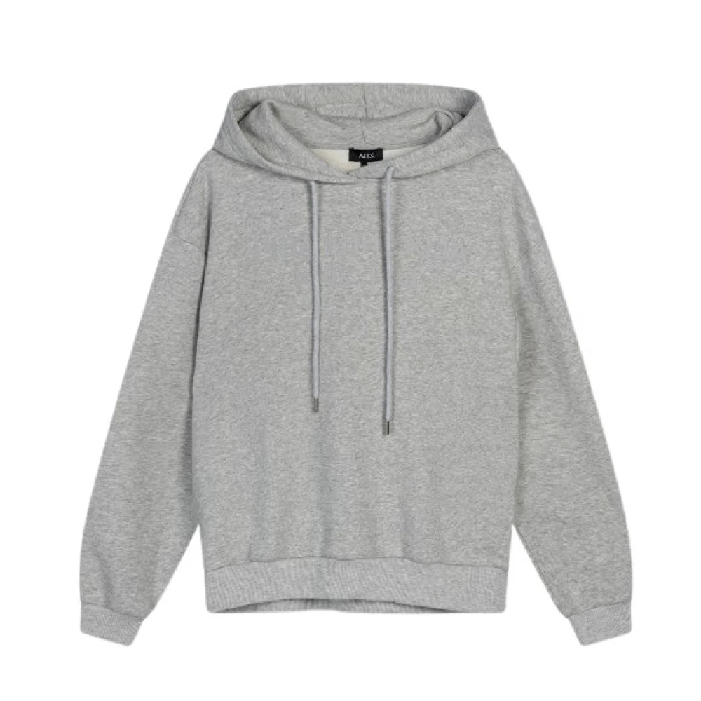 Alix The Label Text Hoodie Gray, Dam