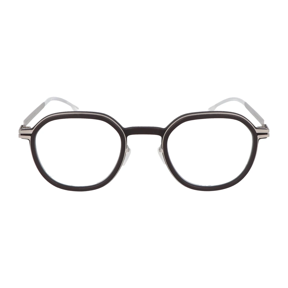 Mykita Moderne ronde metalen montuur bril Black Unisex
