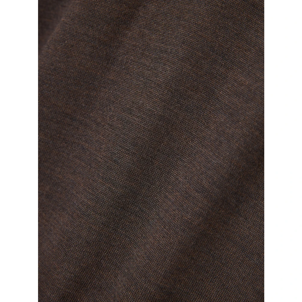 Gran Sasso Wollen Half-Zip Gebreide kleding Brown Heren