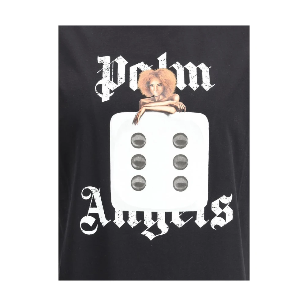 Palm Angels Holly Pin Up Grafisch T-shirt Black Heren
