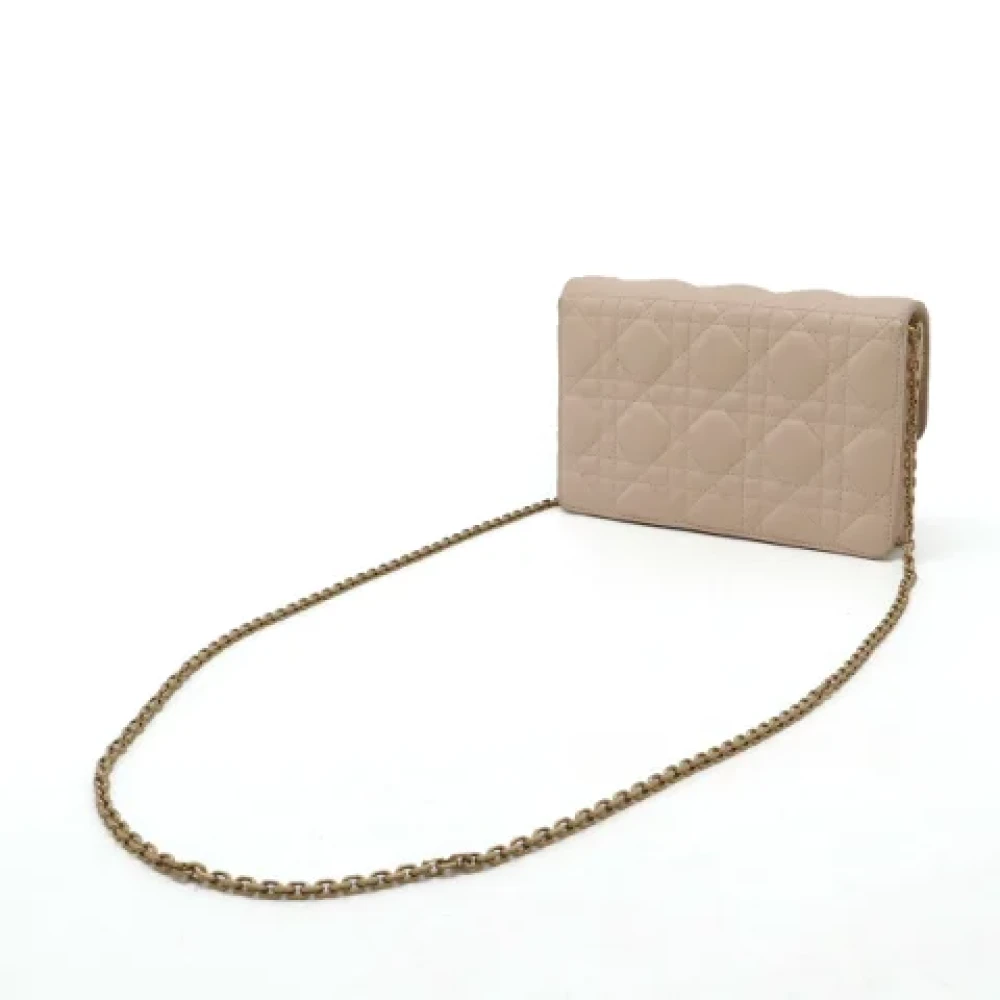 Dior Vintage Pre-owned Leather wallets Pink Dames
