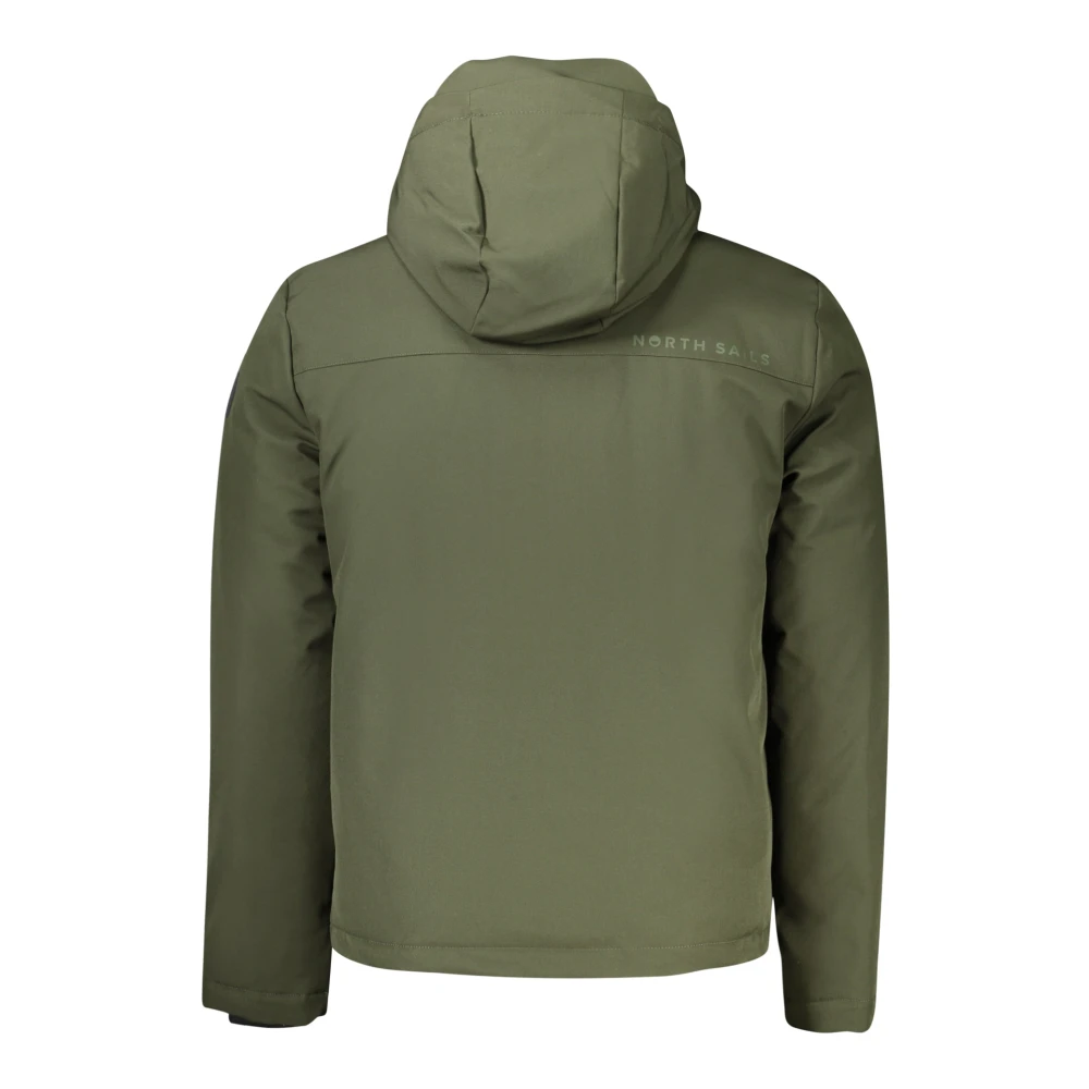 North Sails Groene hoodie met zakken en rits Green Heren