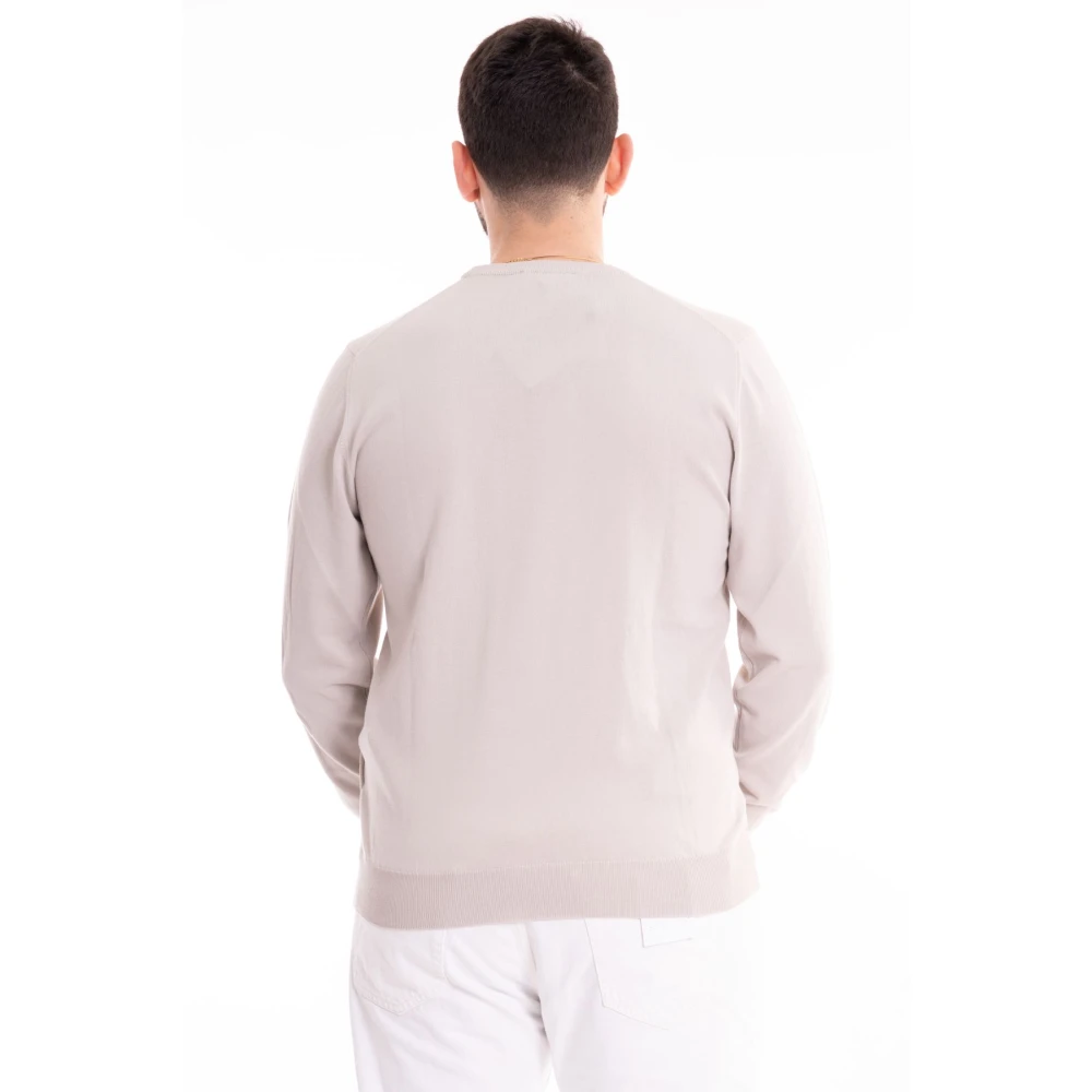 K-way Katoenen Heren Trui Sebastian Stijl Beige Heren