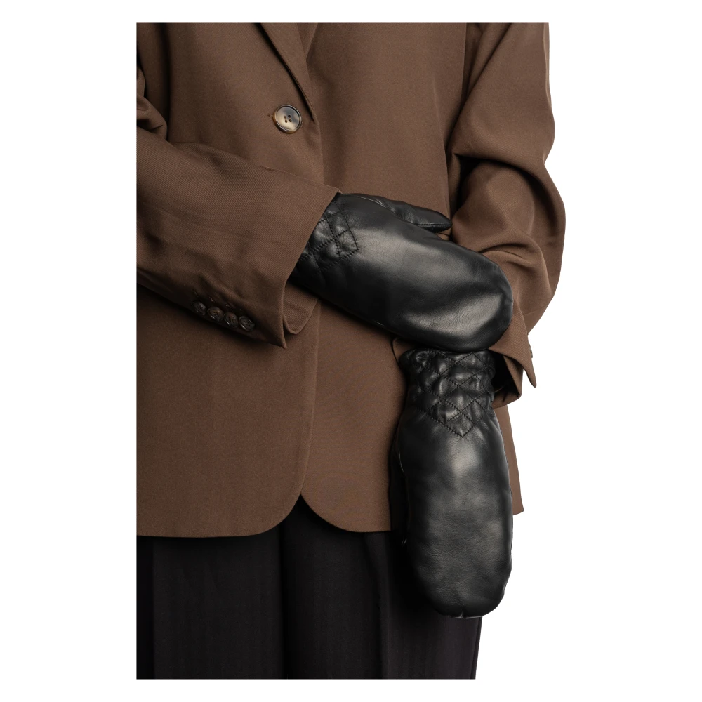 Re:designed Stijlvolle en Functionele Leren Handschoenen voor Vrouwen Black Dames