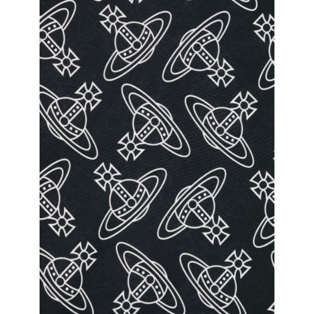 Vivienne Westwood Zwarte Ondershirt met Orb Voering Black Heren
