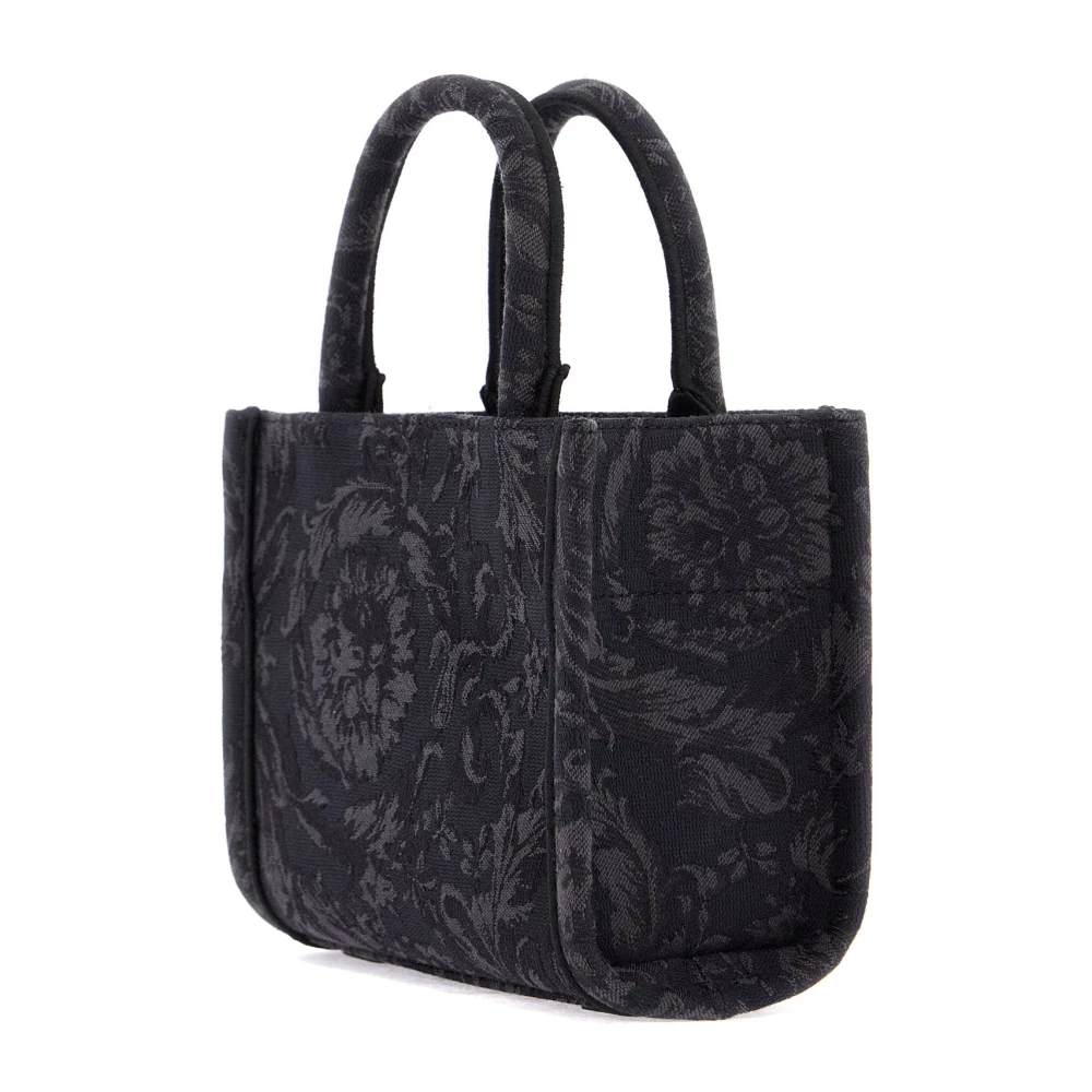 Versace Barocco Mini Tote Tas Black Dames