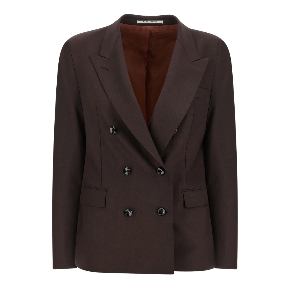 Tagliatore Vrouw Bruin Parigi Double-Breasted Blazer
