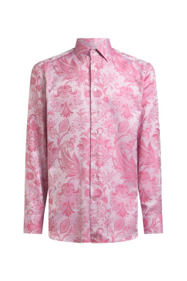 flamingo-pink-classic-collar-shirt