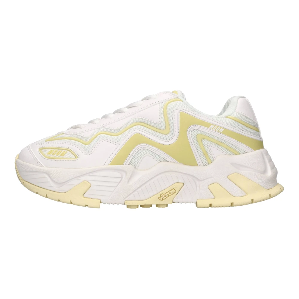 Msgm Fabric Sneakers Dames Schoenen Wit