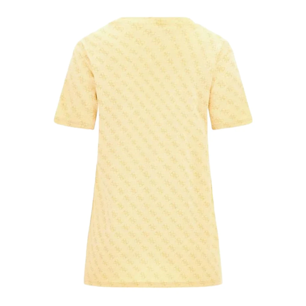 Guess Korte Mouw T-shirt Yellow Dames