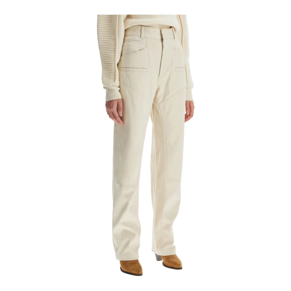 Isabel marant Hoge Taille Multi-Zak Broek Beige Dames