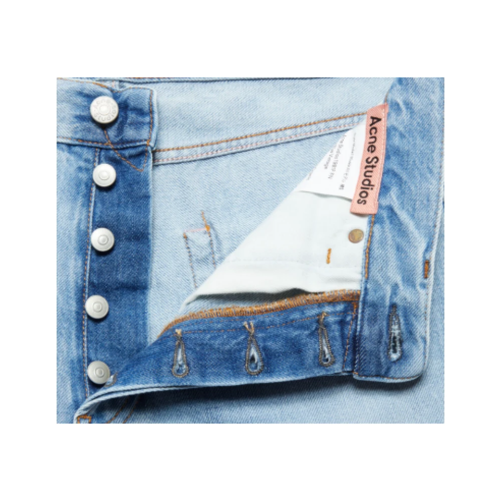 Acne Studios Vintage Loose Fit Jeans Montpellier Boutique Blue Dames