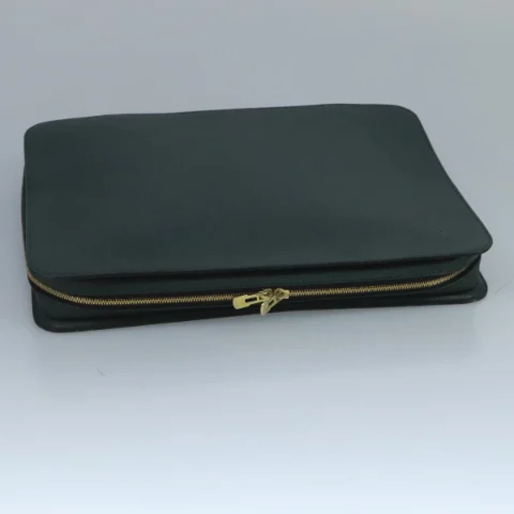 Louis Vuitton Vintage Pre-owned Leather briefcases Green Dames