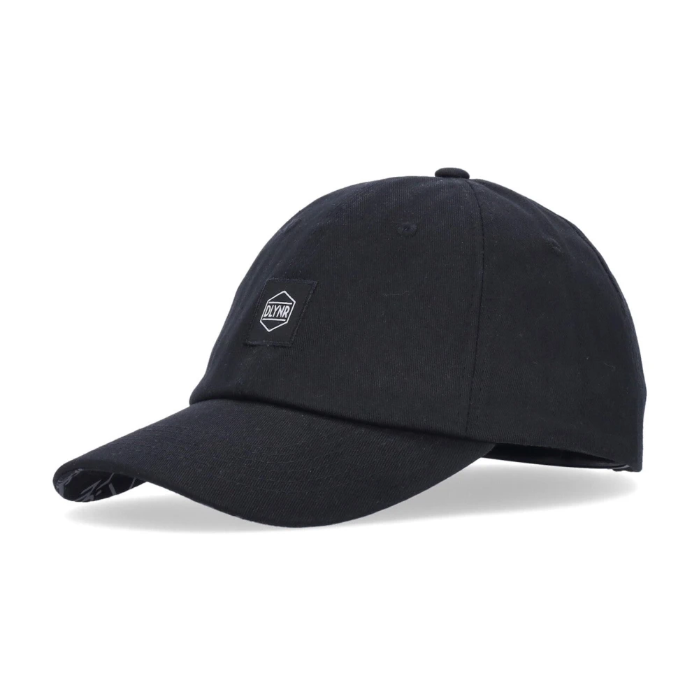 Dolly Noire Zwarte gebogen klep logo vader hoed Black Heren