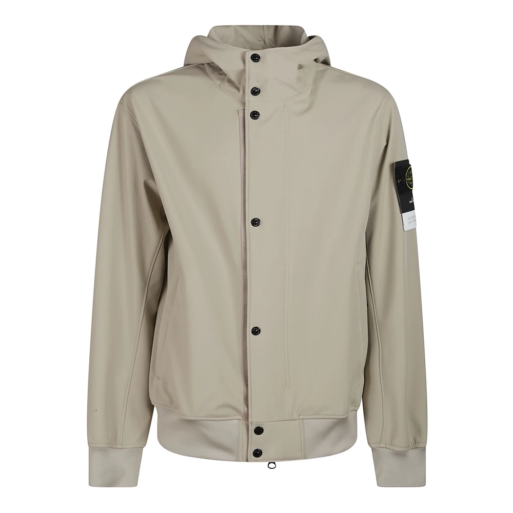 Stone Island Stijlvolle Jas voor Mannen Gray Heren