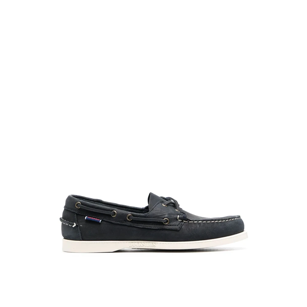 Sebago Men's Blue Sailor Shoes,, Navy Loafers Crazy Style Size 7
