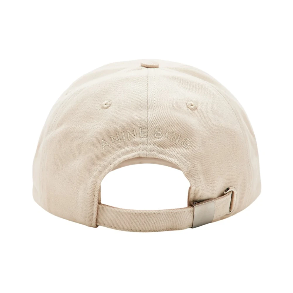 Anine Bing Vintage Trucker Petje van Katoen Beige Dames