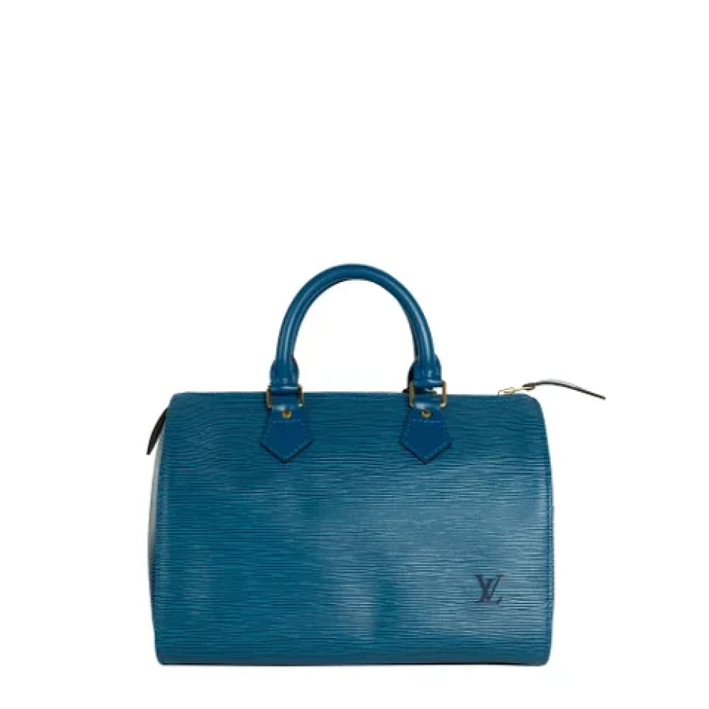 Louis Vuitton Vintage Pre-owned Leather handbags Blue Dames