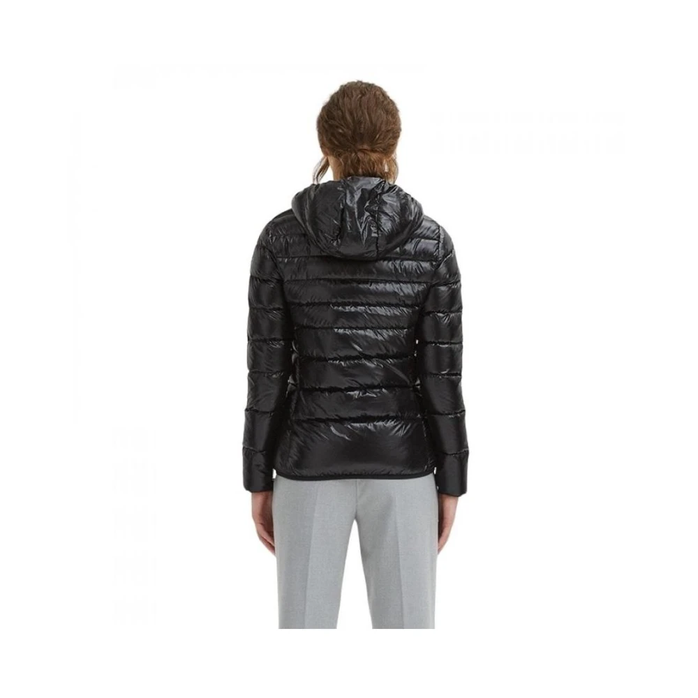 Centogrammi Ultra Light Hooded Down Jacket Black Dames
