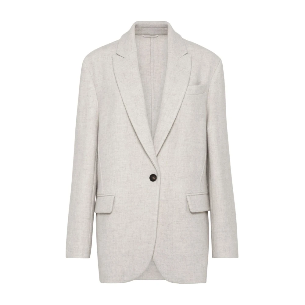 BRUNELLO CUCINELLI Stijlvolle Jas voor Mannen Gray Dames