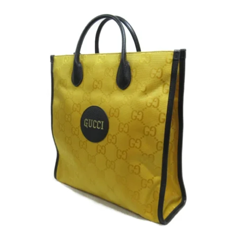 Gucci Vintage Pre-owned Fabric totes Yellow Dames