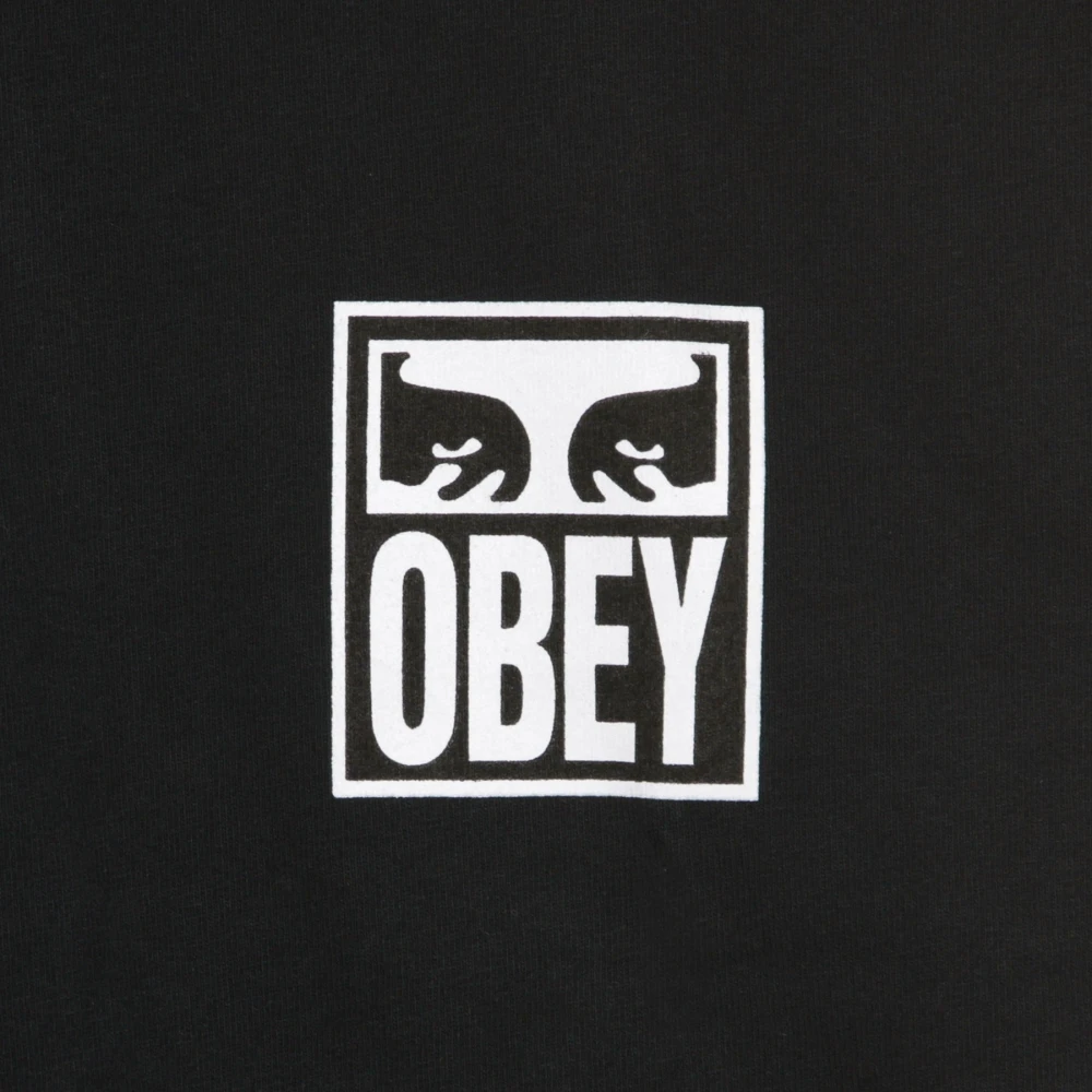 Obey Zwarte Eyes Icon T-shirt Black Heren