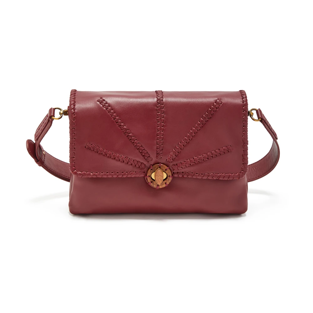 Maliparmi Medium Geweven Crossbody TAS Red Dames