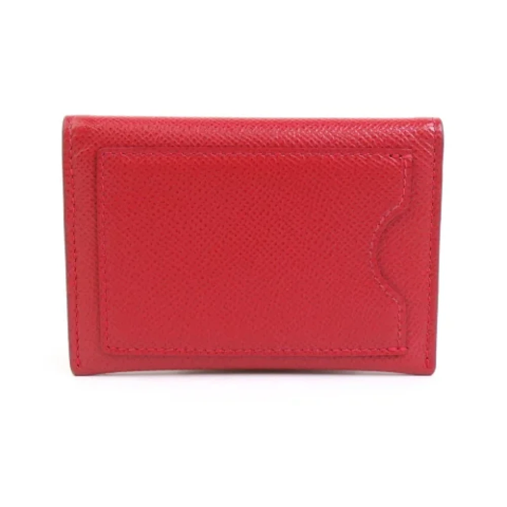 Salvatore Ferragamo Pre-owned Leather wallets Red Dames