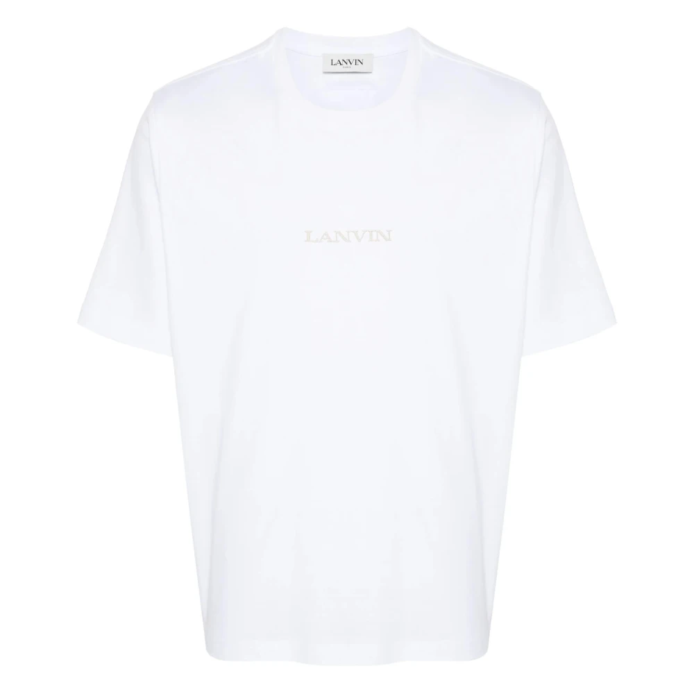 Lanvin Geborduurd Loop T-Shirt White Heren