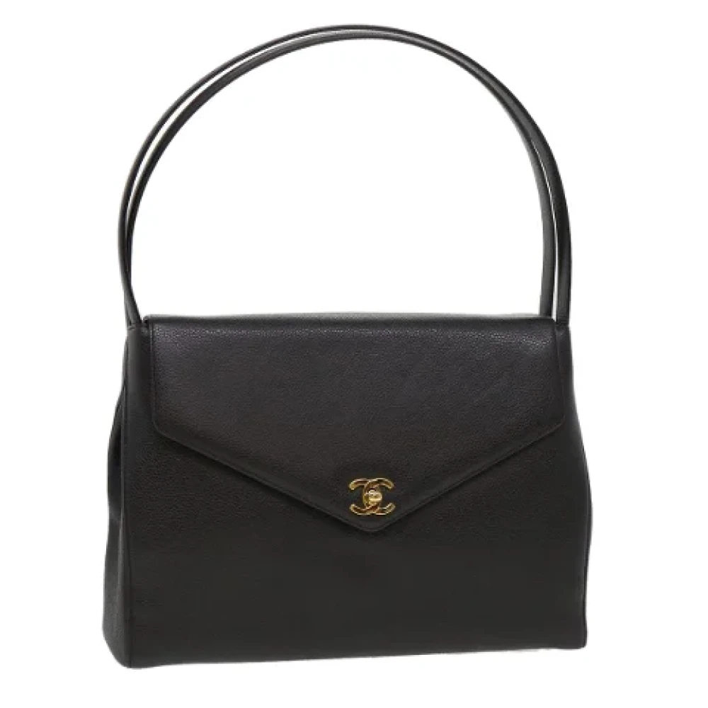 Chanel Vintage Pre-owned Leather chanel-bags Black Dames