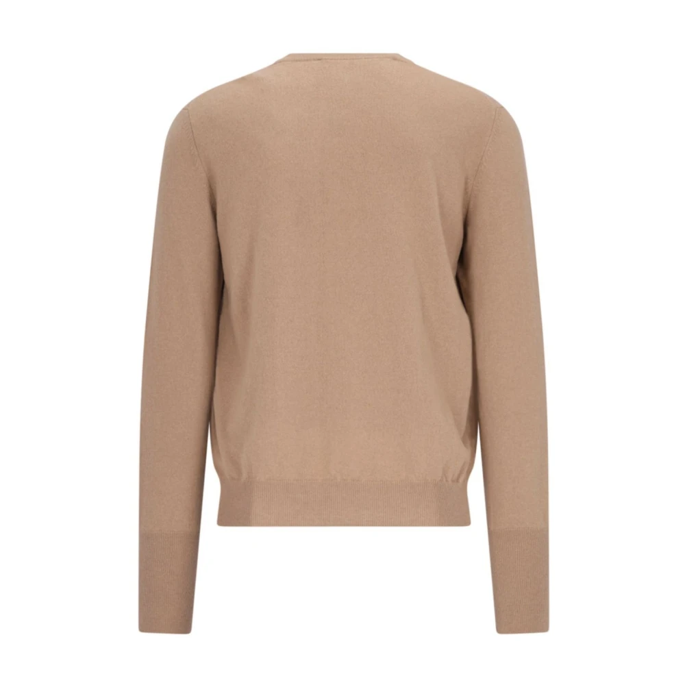 Ballantyne Stijlvolle V-hals Pullover Sweater Beige Heren