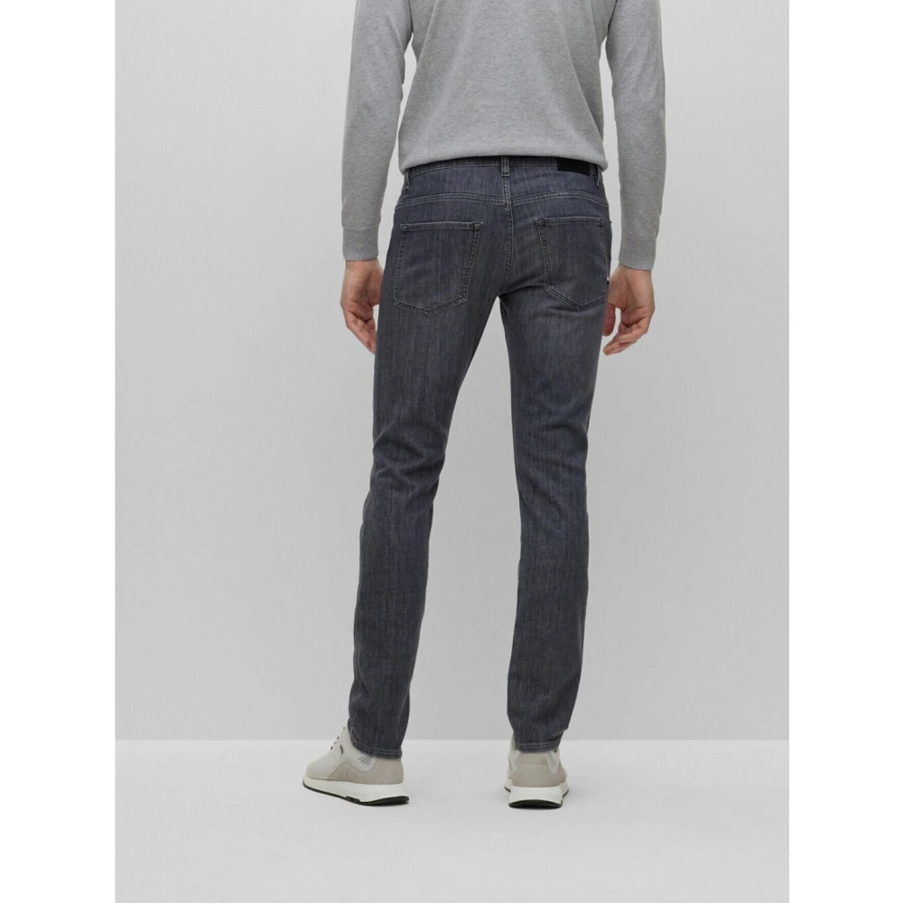 Hugo Boss Delaware Jeans Stijlvol en Comfortabel Gray Heren