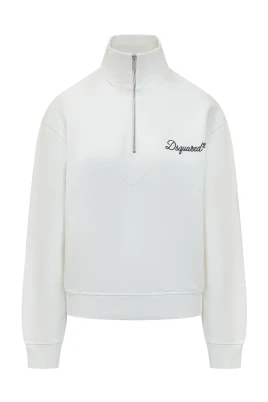 High Neck Half-Zip Sweatshirt