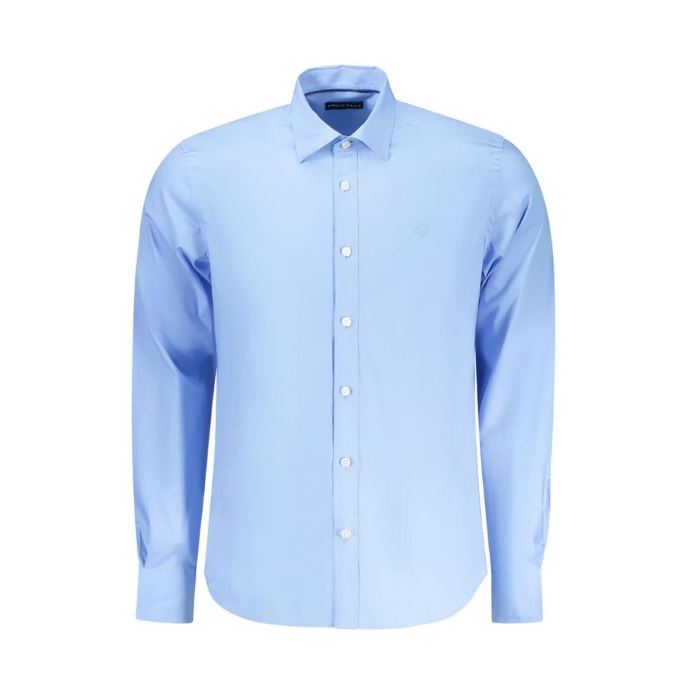 North Sails Men's Blue Formal Shirts, 2XL, Azzurro Cotton Shirt
