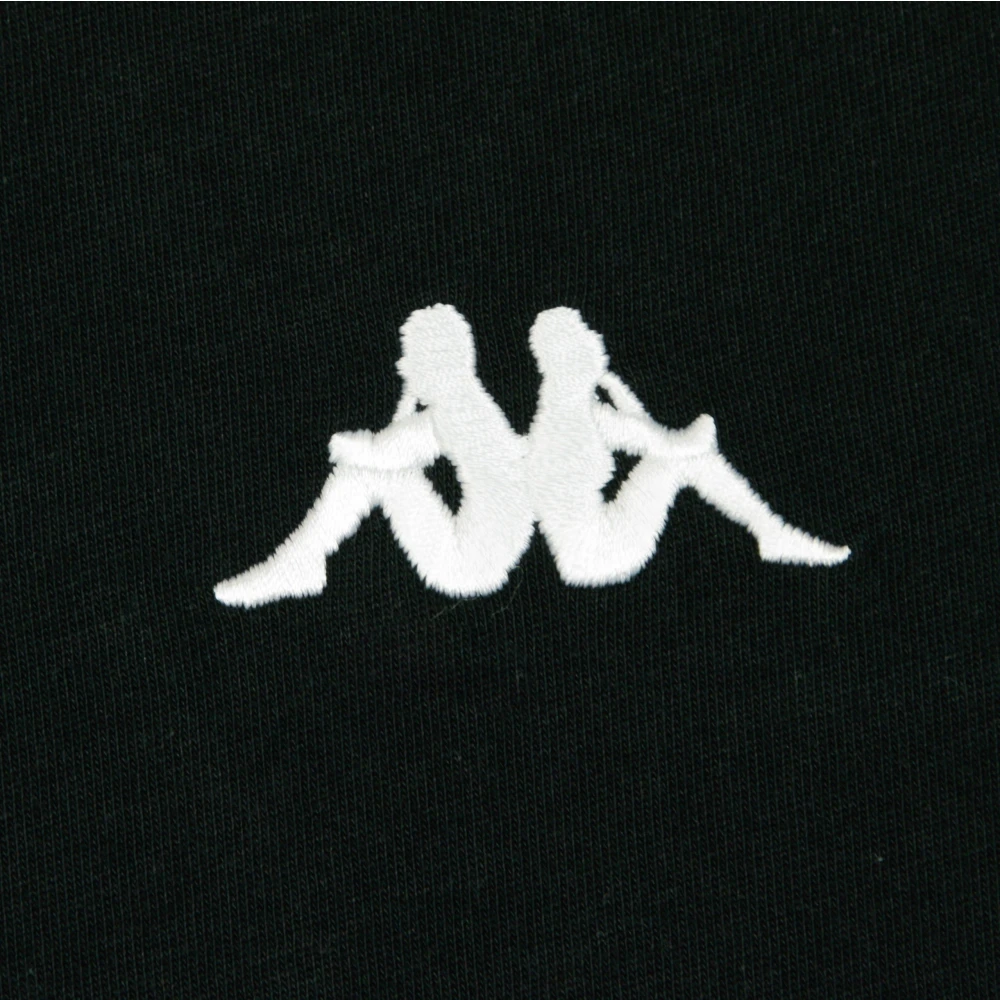 Kappa Klassiek Heren Zwart T-Shirt Black Heren