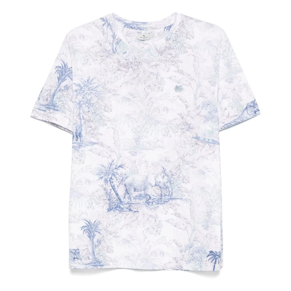 Etro Roma T-shirt X0883 Multicolor, Herr