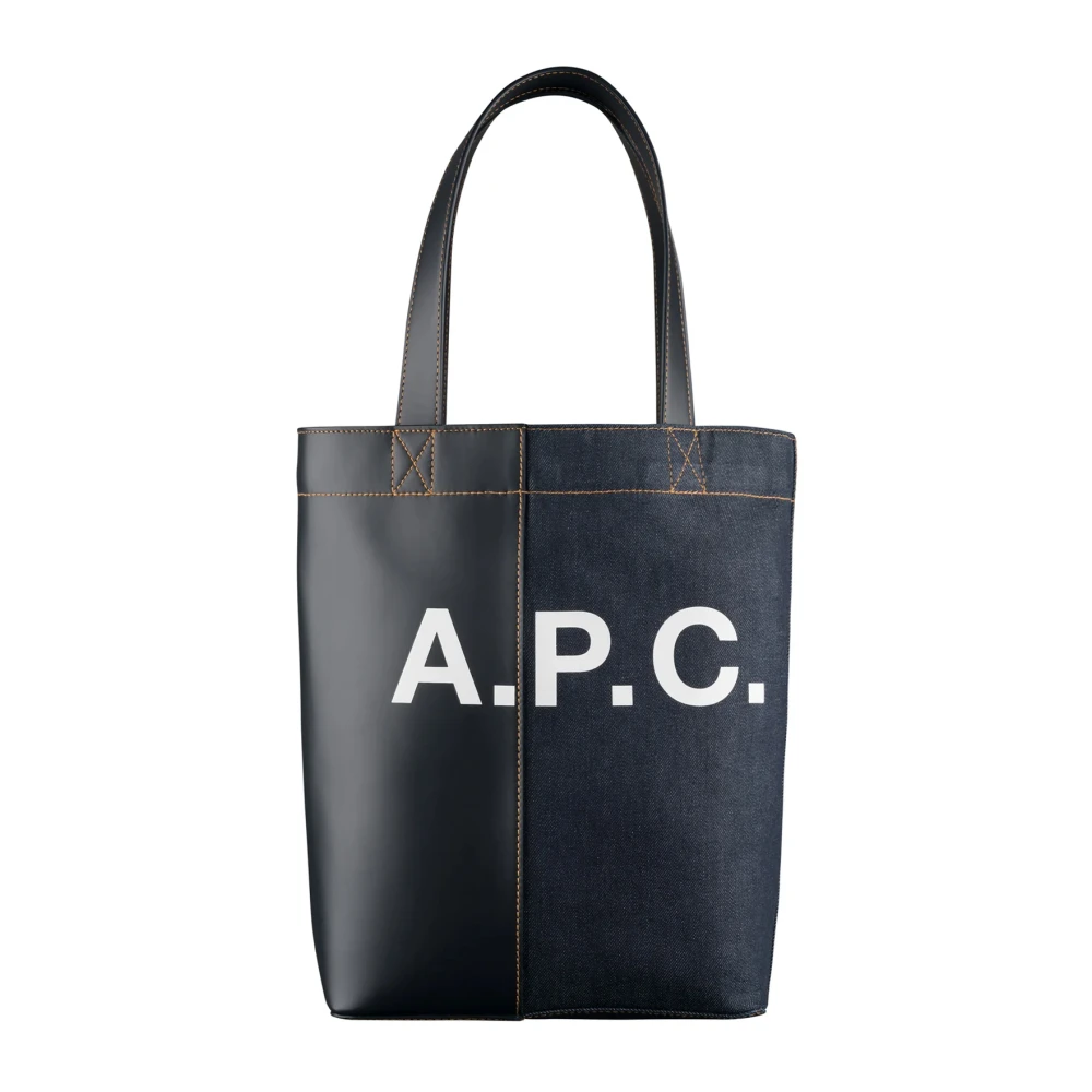 A.p.c. Blå Denim Toteväska Unisex Blue, Unisex