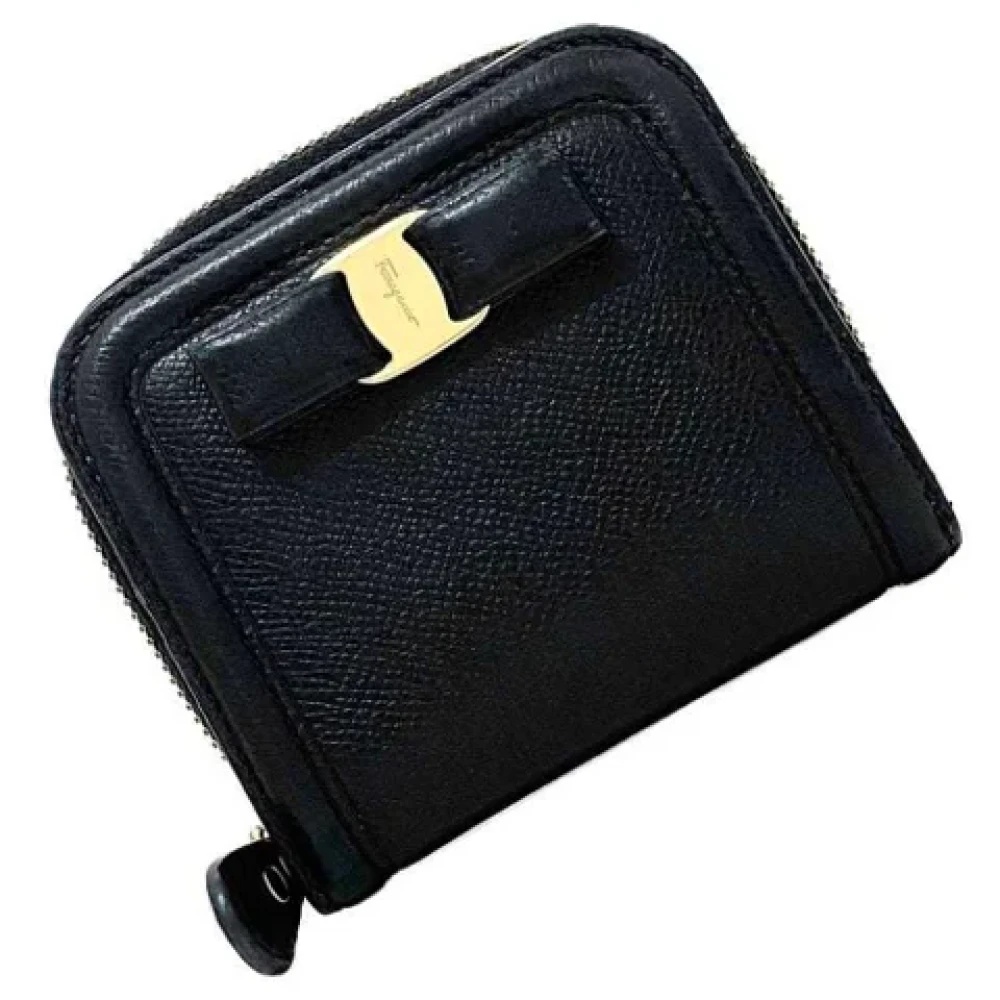 Salvatore Ferragamo Pre-owned Leather wallets Black Dames