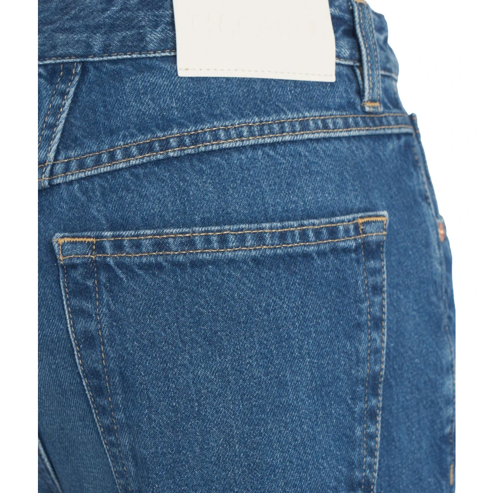 closed Blauwe Wide Leg Jeans Chic Logo Blue Dames