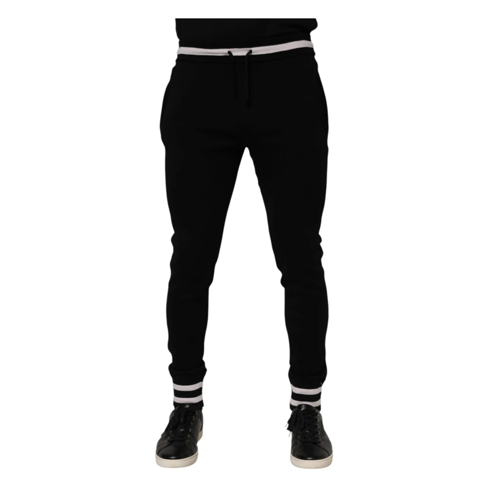 Dolce & Gabbana Men's Black Jogger Trousers - Sweatpants - S - Trousers