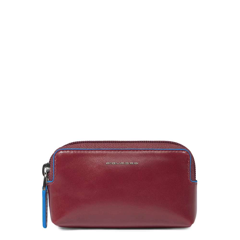 Piquadro Red Keychains, Unisex, One Size, Key Holder Case With Two Rings