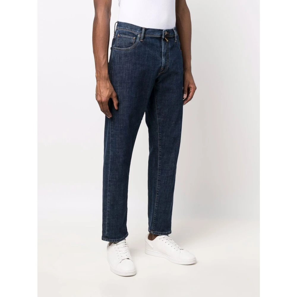 Incotex Comfortabele 5P Broek Blue Heren