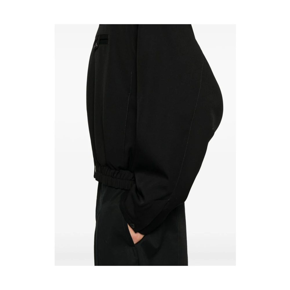 Jacquemus Zwart elastisch zoom bovenkleding Black Heren