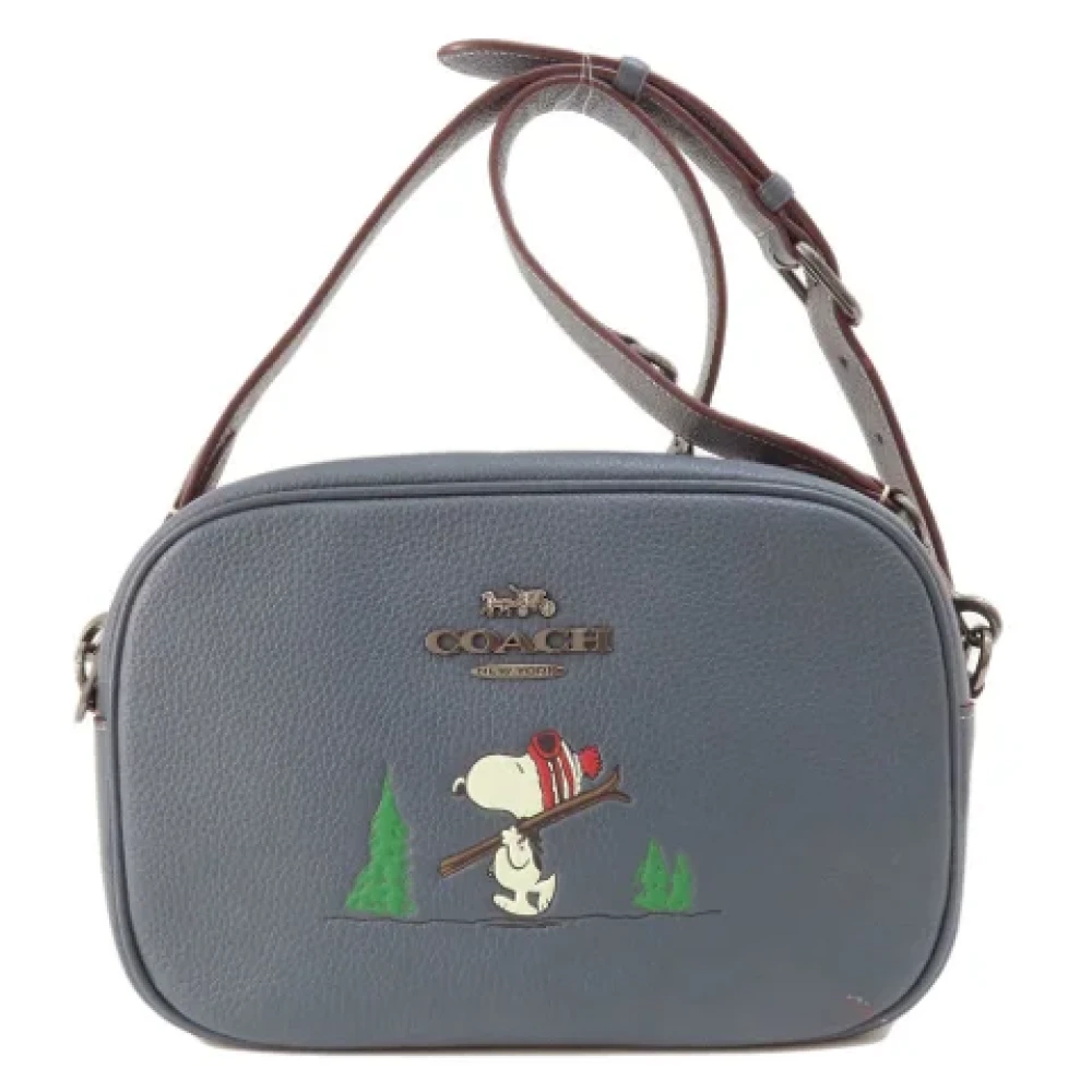 Coach Pre-owned Leather shoulder-bags Blue Dames