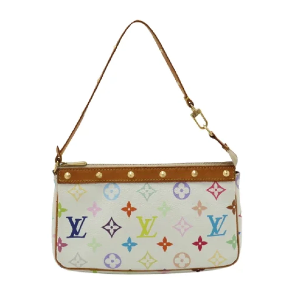 Louis Vuitton Vintage Pre-owned Canvas louis-vuitton-vskor White, Dam