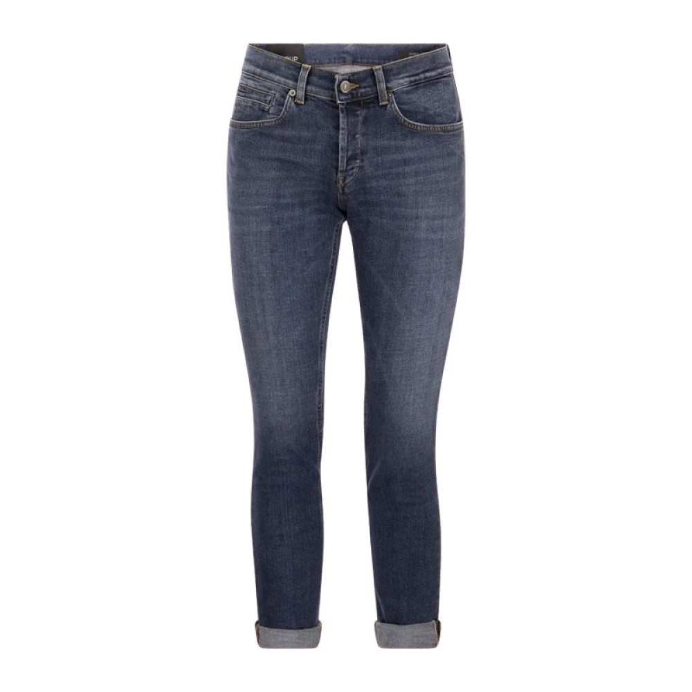 Dondup Skinny Fit Low-Rise Jeans Blue Heren