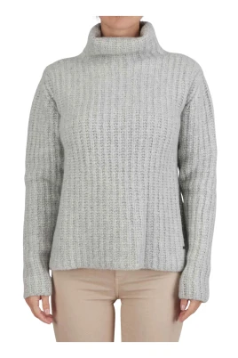 Texturerad Cashmere Silk Polotröja