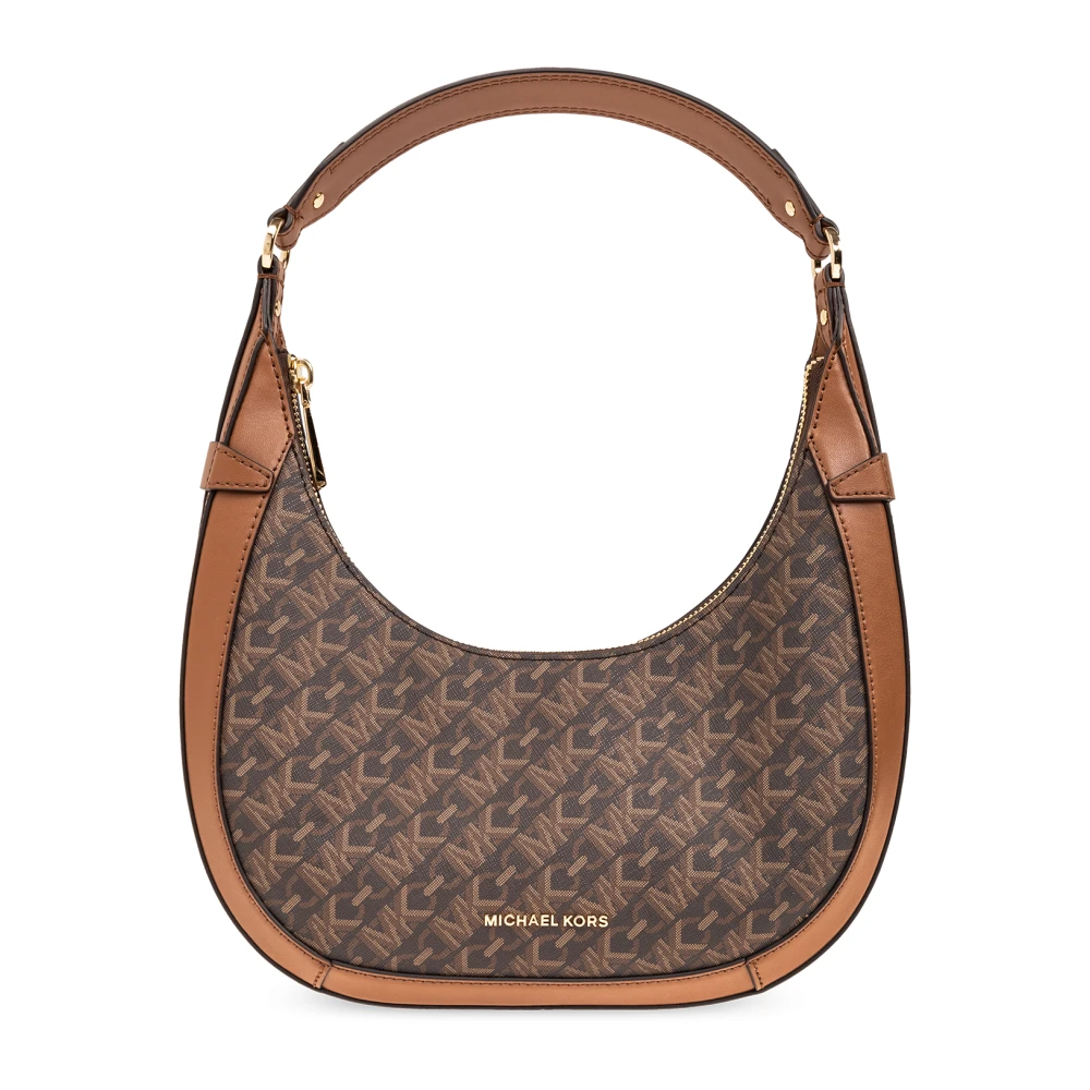 Michael Kors Women's Brown Shoulder Bag With Logo